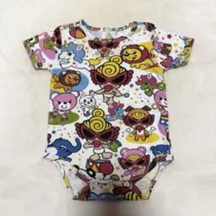 ト*ラ様 HYSTERIC MINIヒスミニ アニマル総柄 テディ 半袖ロンパー