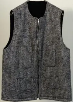 はっせ様専用BISOWN TWEED×VELVETEEN ZIPUP VEST