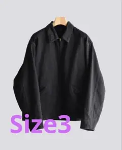 COMOLI 26SS ブラックデニム ジップショート ジャケット 3