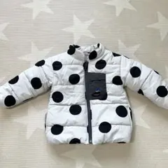 BREEZE スタンドカラー中綿ブルゾン　110 ドット柄