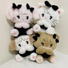 mikko characters BLACK RIBBON ぬいぐるみ 4種