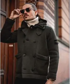 STONE ISLAND DOUBLE BREASTED CARDIGANのサムネイル