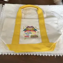 福岡ソフトバンクホークス トートバッグ 白 黄 キャンバス