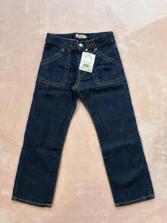 ミキハウス ダークブルー ストレートジーンズ 110サイズ