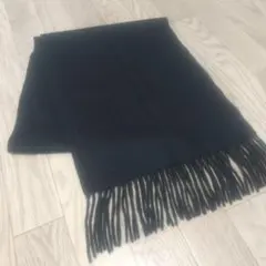 マフラー 黒 カシミヤ