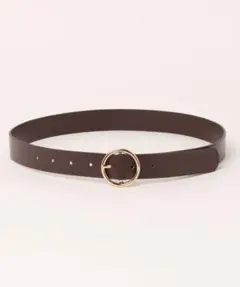 ブラウン 合成皮革 ベルト