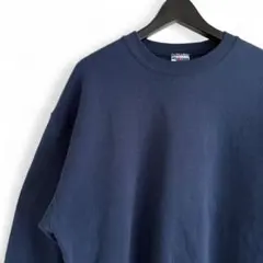 90s ヴィンテージ USA製 JERZEES 無地 スウェット ネイビー E1
