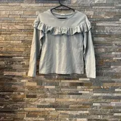 GU 長袖カットソー フリルデザイン150