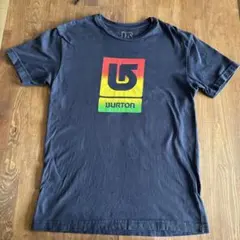 BURTON メキシコ製　プロセスロゴプリントTシャツ　ラスタカラー　S 黒のサムネイル