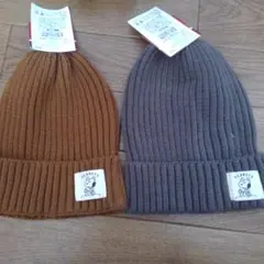 ●新品2品セット!! スヌーピー ニットキャップ 子供用
