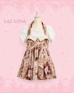 LIZ LISA リズリサ 花柄 パッチワーク風 チュニック ワンピース 姫 