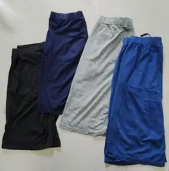 ユニクロ　ドライ　ハーフパンツ4点セット（黒・紺・グレー・青）