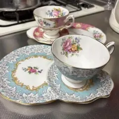 花柄ティーカップセット