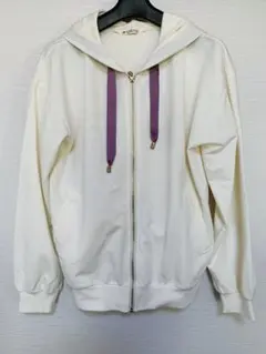 axes femme（アクシーズファム）ジップアップ パーカー オフホワイト