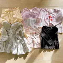 女の子春服　90-95cm6点セット ディズニー・スイマー・バースデイ 他