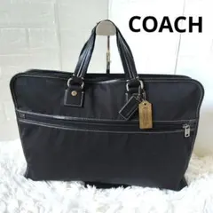 コーチCOACH ビジネスバッグ　黒　メンズ　レディース　A4収納可