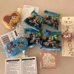 ミニフィギュアストラップ 5個セット すみっこぐらし おさるのジョージ