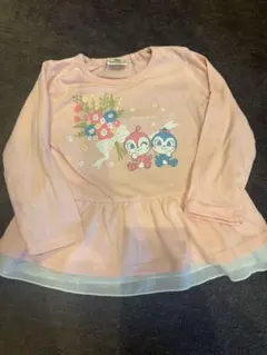 美品 アンパンマン ドキンちゃん コキンちゃん ロンT チュニック 90