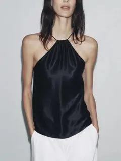 サテン　ホルターネック　ZW COLLECTION