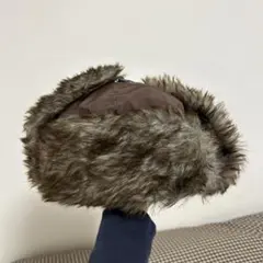 ファー付きフライトキャップ ポリエステル製