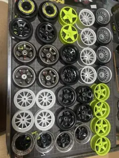 Mシャーシ用　タイヤ　ホイール　セット　Sグリ M07 M08 タミヤ Mシャーシ用 タイヤ ホイール セット Sグリ M07 M08 タミヤ - メルカリ