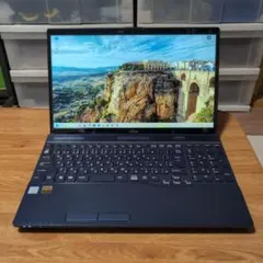 値下げ☆美品ノートPC★LIFEBOOK AH37/L ダークブルー