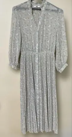 UNIQLO 花柄シフォンワンピース インナー付き