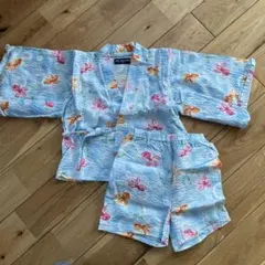 ÎLE VILLAGE 水色金魚柄甚平