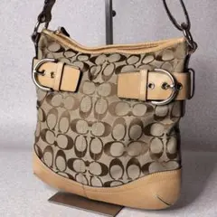 美品 COACH コーチ シグネチャー ソーホー ワンショルダー 1043