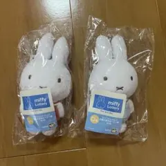 タイトーくじ miffy Lottery D賞 マスコットバッジレッド、ブルー