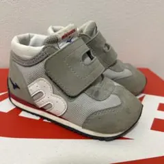 ミキハウス x ミズノ スニーカー グレー