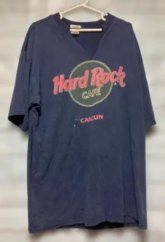 海外古着格安提供『Hard Rock CAFE』カンクン襟元リメイクTシャツXL