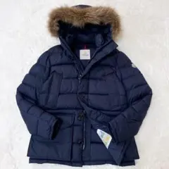 極美品 MONCLER モンクレール クルーニー ファーフード ダウンジャケット