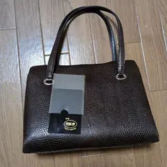 美品 特選マルウ リザード 蜥蜴革 ハンドバッグ レディース BR 手提げ