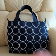 ミナペルホネン life puzzle パニーニバッグ Navy ミナペルホネン life puzzle パニーニバッグ Navy - メルカリ