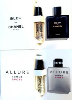 CHANEL★ブルードゥシャネルパルファム＆アリュールオムスポーツサンプルのサムネイル