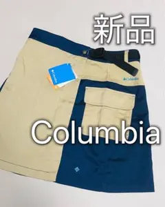 コロンビア　Columbia スカート　ベージュ×ネイビー　新品　L