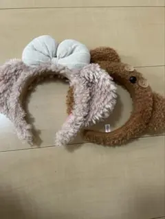 ウサギとクマのカチューシャセット