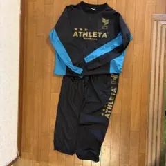 ATHLETA ピステ上下セット Lサイズ ブラック/ブルー