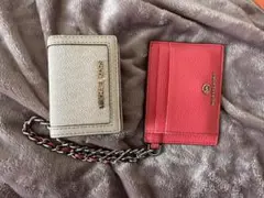 【美品】MICHAEL KORS 三つ折り財布とカードケース 2点セット