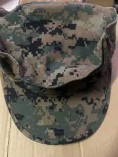 (5633)米軍実物 海兵隊ギャリソンキャップ希少ラージサイズ　ユーズド　美品