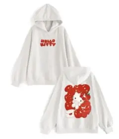 【即決100円OFF】GRL サンリオ　ハローキティ　バルーンプリントパーカー