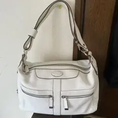 TOD'S トッズ ミキー ハンドバッグ ワンショルダー ホワイト レザーのサムネイル