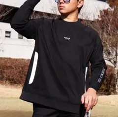 LUXE/R GOLF ストレッチ布帛プルオーバー 45931BKM