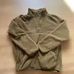 UNIQLO ブラウン ハーフジップ フリースジャケット M