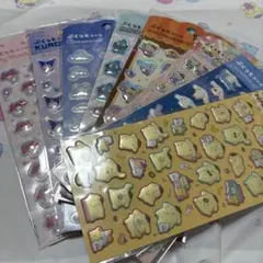 【新品未開封24時間以内発送】ダイソー サンリオ ぷくっとシール 6種セット！！