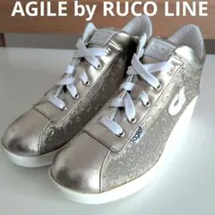 未使用24000円 AGILE by RUCO LINE シースルースニーカーのサムネイル