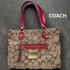 極美品□ COACH コーチ H シグネチャー トートバッグ オレンジ - メルカリ