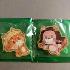 鬼滅の刃　バレンタイン　ホワイトデー　アニマルクッキーバッジ　善逸　禰豆子