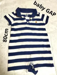baby gap ストライプロンパース 12-18ヶ月